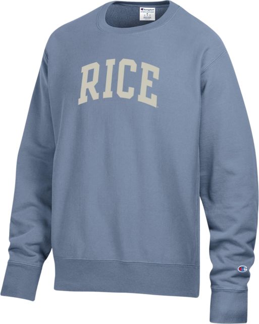 Rice University Reverse Weave Crewneck Sweatshirt