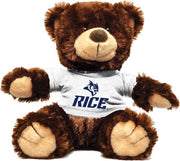 Rice University 12'' Plush Noah Bear - Chocolate - ONLINE ONLY