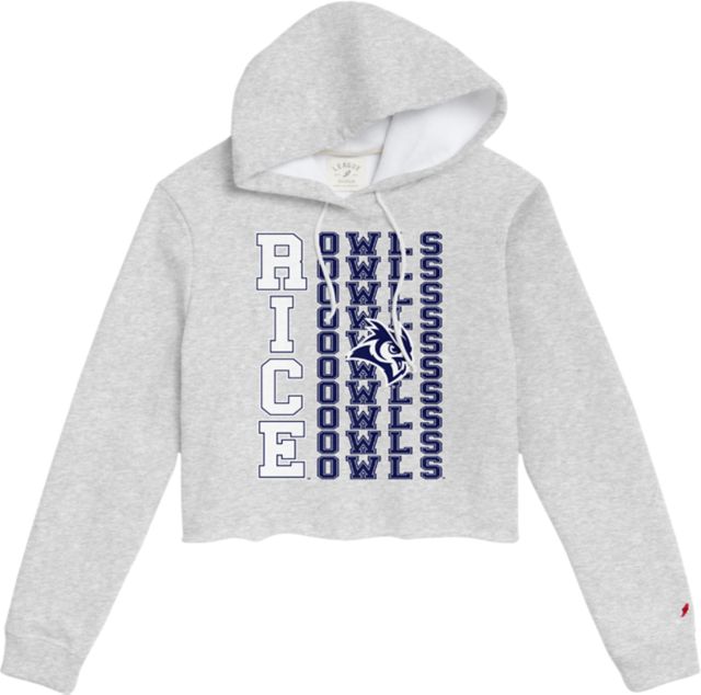 Rice University Women's 1636 Cropped Hooded Sweatshirt - ONLINE ONLY