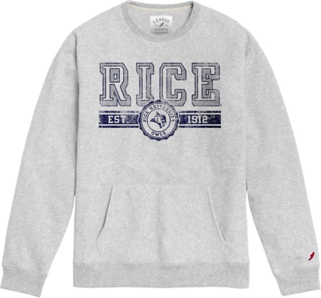 Rice University 1636 Fleece Pocket Crewneck Sweatshirt - ONLINE ONLY
