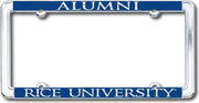 Rice University License Plate Frame