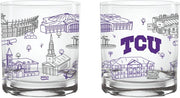 Texas Christian University 14 oz. Rocks Glass