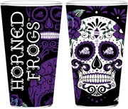 Texas Christian University Dia De Los Muertos 16oz Pint Glass