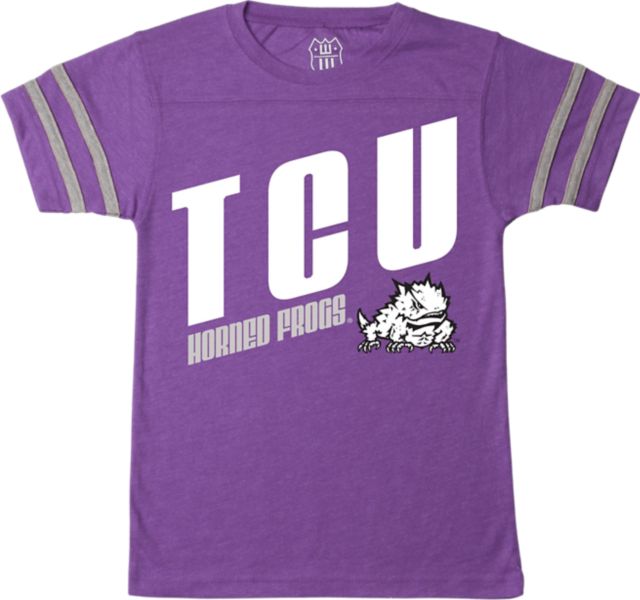 Texas Christian University Youth Boy's Horned Frogs Backfield Short Sleeve T-Shirt