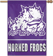 Texas Christian University 28''X40'' Vertical Flag  - ONLINE ONLY
