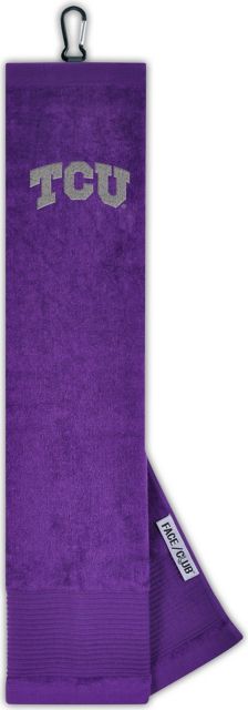Texas Christian University Tri-Fold Embroidered Golf Towel - ONLINE ONLY