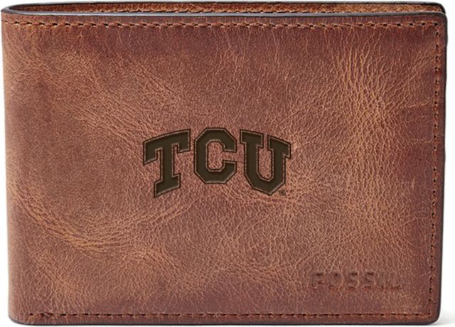 Fossil Leather Derrick Front Pocket Bifold - Brown - ONLINE ONLY