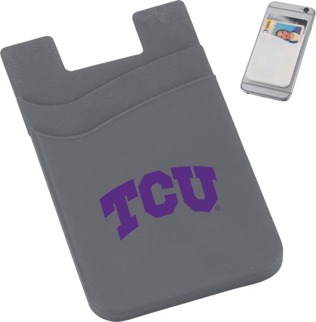 Texas Christian University Silicone Card Wallet