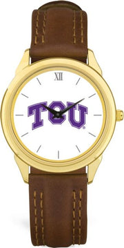 CSI Brownleather Wristwatch With  Colored Medallion - ONLINE ONLY