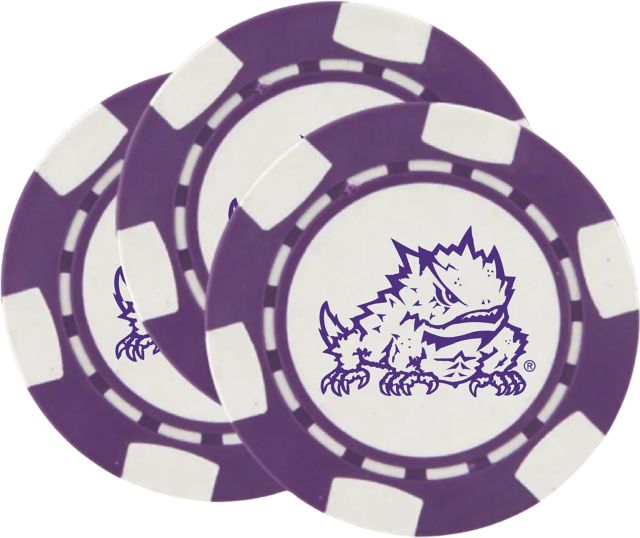 Texas Christian University Chip Ball Marker 3 Pack