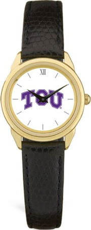 CSI Women's Black Leather Watch(Gift Boxed) With Colored Medallion - ONLINE ONLY