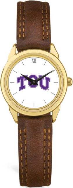 CSI Withomens Browithn Leather Withatch With Colored Medallion - ONLINE ONLY