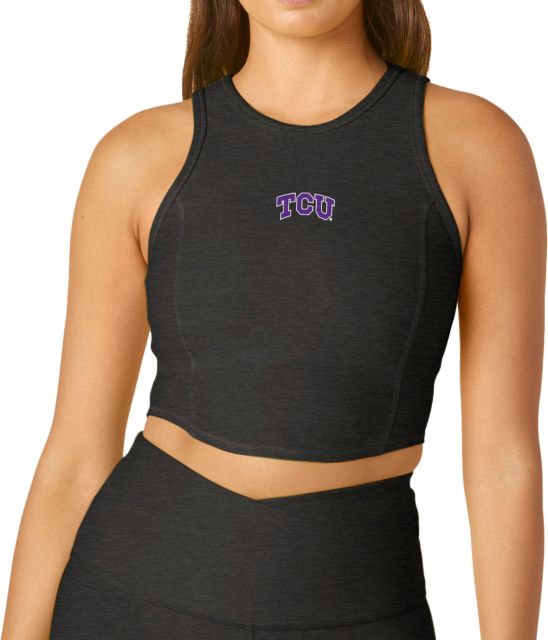 Texas Christian University Beyond Yoga Spacedye Motivate Cropped Tank