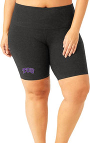 Texas Christian University Beyond Yoga High Waisted Biker Short Plus Size