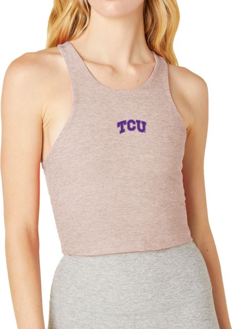 Texas Christian University Beyond Yoga Spacedye Focus Cropped Tank