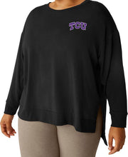 Texas Christian University Beyond Yoga Womens Off Duty Pullover Plus Size