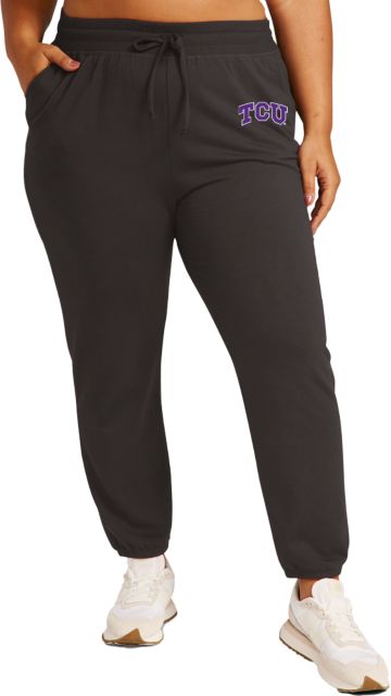 Texas Christian University Beyond Yoga Womens Off Duty Jogger Plus Size