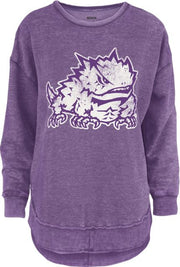 Texas Christian University Women's Poncho Crewneck Sweatshirt