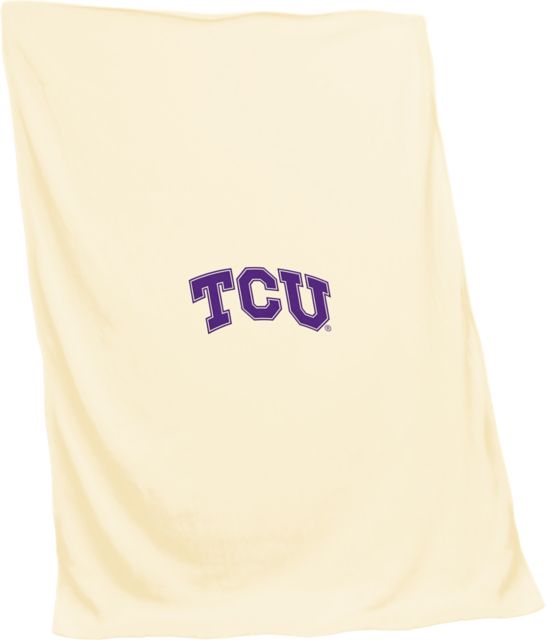 Texas Christian University 84x54 Sweatshirt Blanket