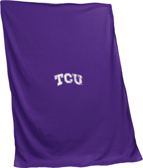 Texas Christian University 84x54 Sweatshirt Blanket