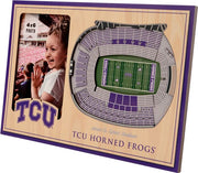 Texas Christian University Horned Frogs 3D Stadium Pictiure Frame