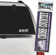 Texas Christian University Horned Frogs Cross Country Decal