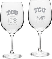 TCU 150 Years - Set of 2 - 19 oz Wine Glass - ONLINE ONLY