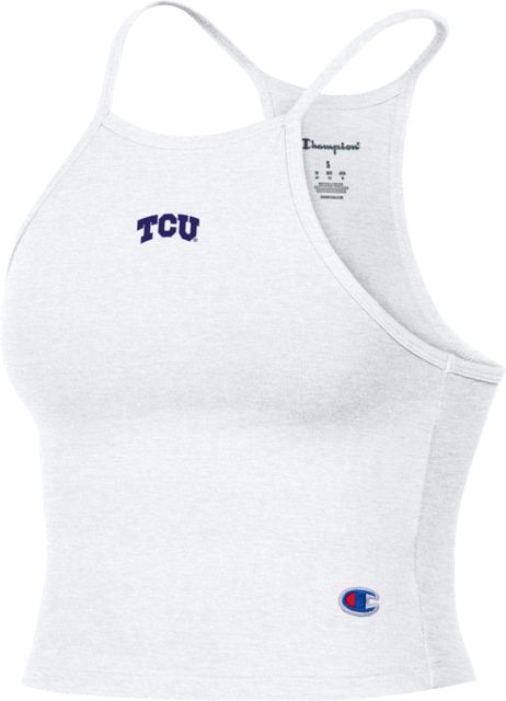Texas Christian University Women's Cropped Halter Top