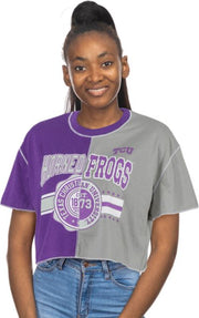 Texas Christian University Women's Crop Short Sleeve T-Shirt