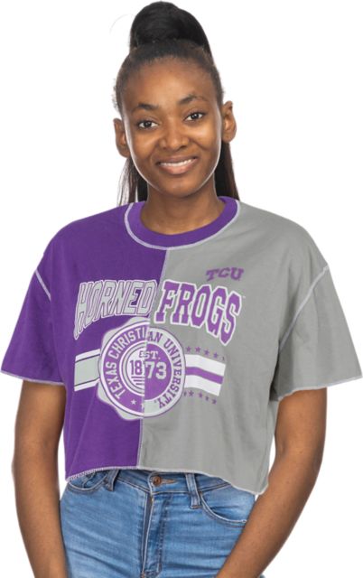 Texas Christian University Women's Crop Short Sleeve T-Shirt