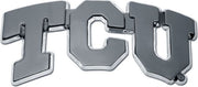 Texas Christian University Chrome Car Decal