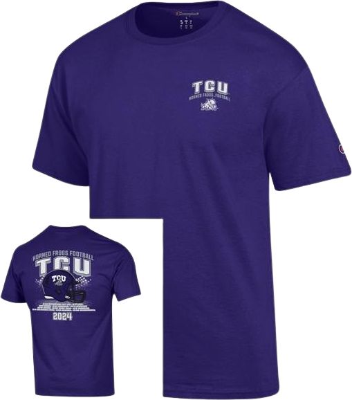 Texas Christian University Horned Frogs 2024 Football Short Sleeve T-Shirt