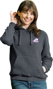 Texas Christian University Horned Frogs Women's Sherpa Hooded Sweatshirt
