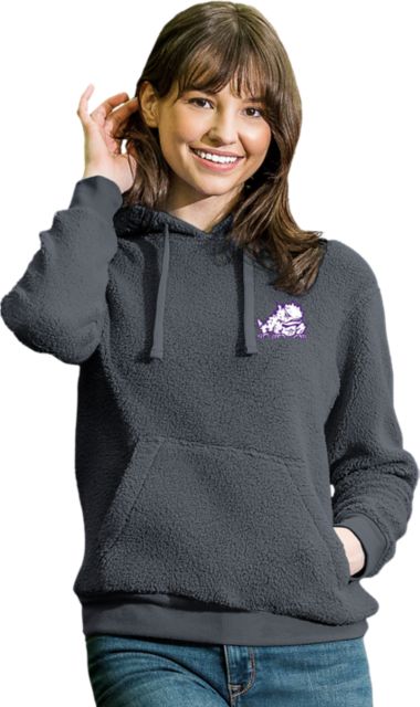 Texas Christian University Horned Frogs Women's Sherpa Hooded Sweatshirt
