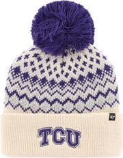 W BEANIE/CUFF KNIT/NATUR/1SIZE