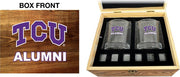 Texas Christian University Alumni Rock Glass Box Set
