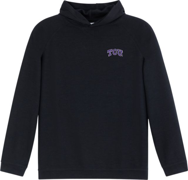 Texas Christian University Waffle Hooded Long Sleeve T-Shirt