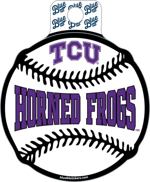 Texas Christian University Horned Frogs Baseball Sticker