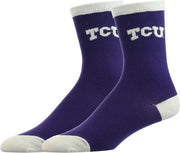 Texas Christian University Youth Crew Socks