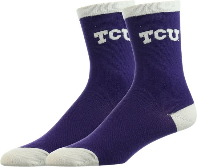Texas Christian University Youth Crew Socks