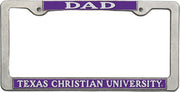 Texas Christian University Dad Licence Plate Frame