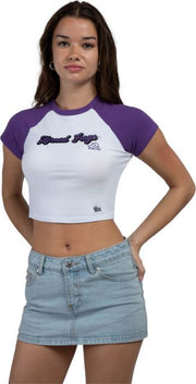 Texas Christian University Women's Horned Frogs Baseball Short Sleeve T-Shirt