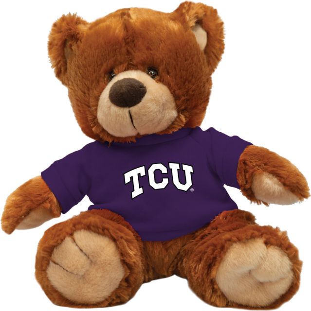 Texas Christian University 12'' Plush Noah Bear - Honey - ONLINE ONLY