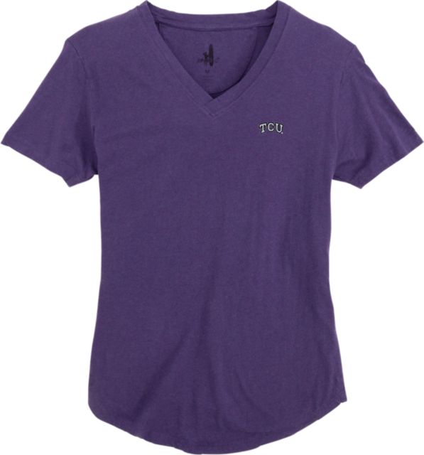 Texas Christian University Women's Meredith V-Neck Short Sleeve T-Shirt