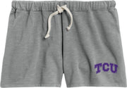 Texas Christian University Women's Weathered Terry Shorts