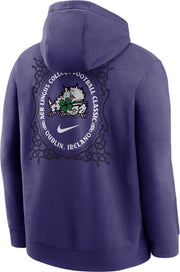 Texas Christian University 2026 Aer Lingus College Football Classic Club Fleece Hooded Sweatshirt