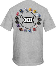 Texas Christian University Big 12 Football Helmets Short Sleeve T-Shirt