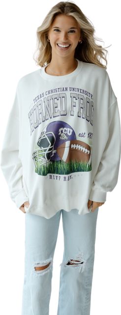 Texas Christian University Women's Oversized Crewneck Sweatshirt