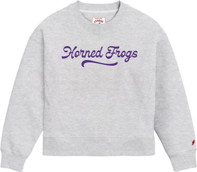 Texas Christian University Horned Frogs Women's Boxy Crewneck Sweatshirt