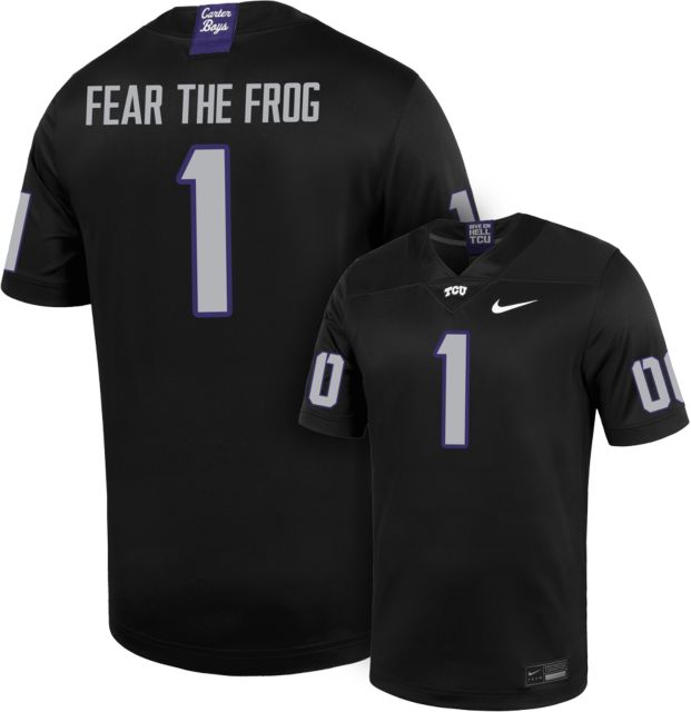 Texas Christian University Football Fear The Frog #1 Replica Jersey